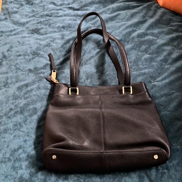 Calvin Klein Black Leather Purse with built in wallet - Picture 5 of 8